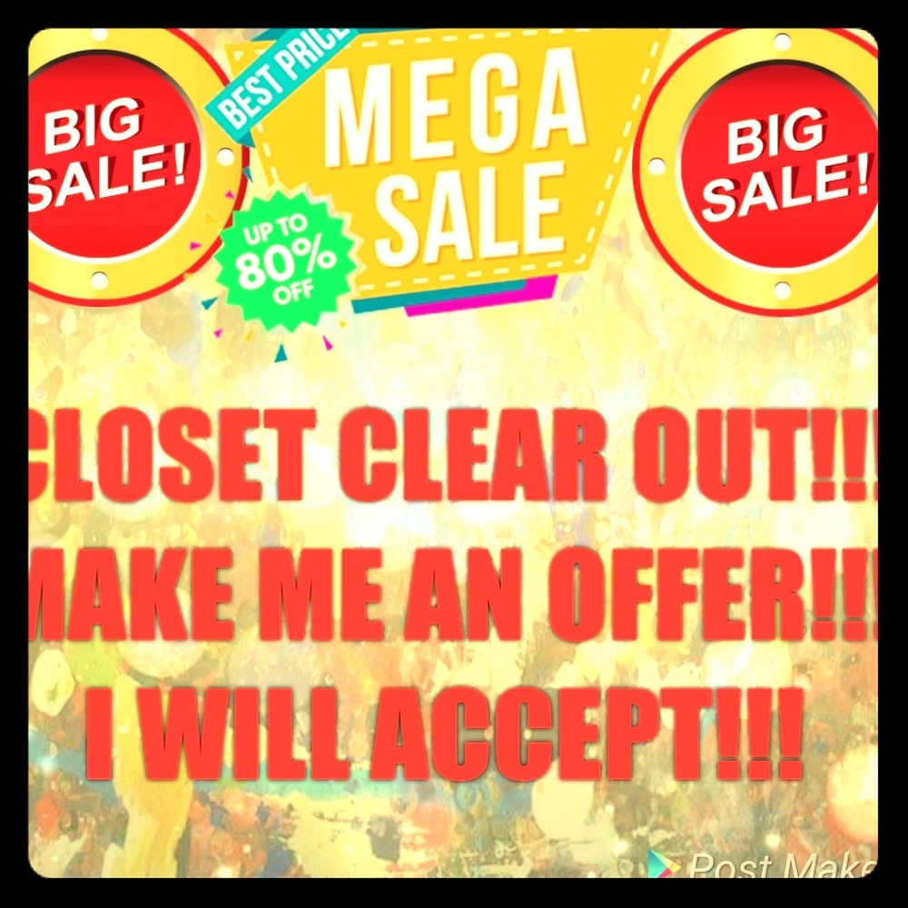 CLOSET CLEAR OUT SALE !!!!!